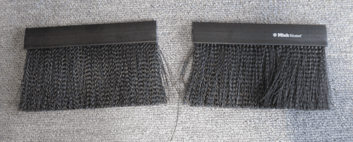 2 x Mink Buersten Mink Flex-System Flexible Brush Seal 150mm / Bristle 70mm