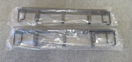 2 x New Data Rack Cabinet Cable Tidy Bar 19" 1U Vertical Black 5 Ring Hoops