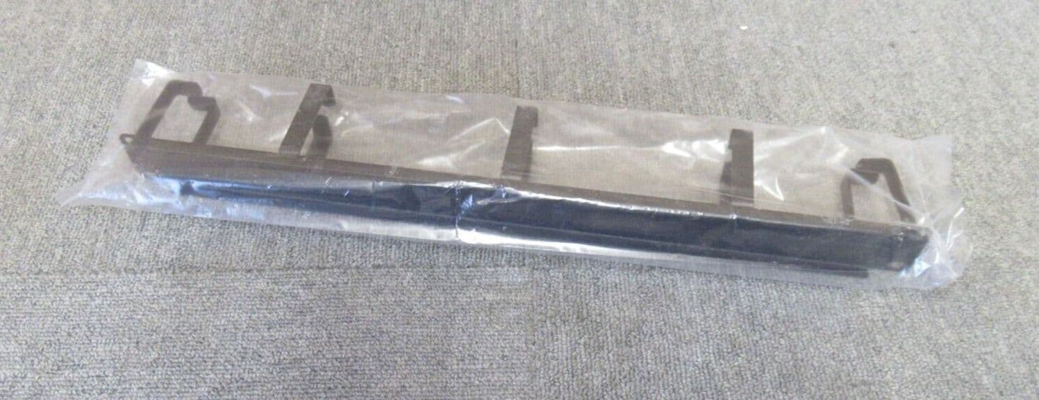 2 x New Data Rack Cable Tidy Bar 19" 1U Vertical Black 5 Ring Hoops