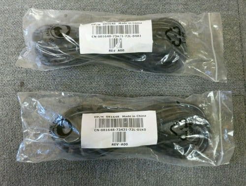 2 x New Dell 081648 3.5M Male To Female IEC Mains Extension Cable Black C13-C14