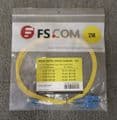 2 x New FS.com 40221 2M LC To SC Duplex OS2 9/125 Single Mode Fiber Optic Cable