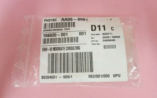 2 x New Genuine Ricoh AA06-6681 MP W2400 W3600 Original Tray Spring