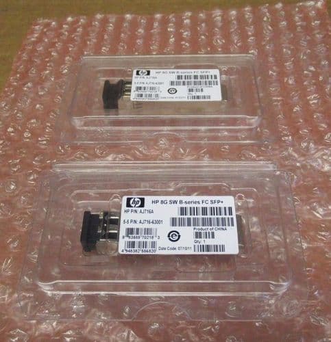 2 x NEW HP AJ716A 8Gb SFP+ Transceiver 8 Gbps FC B-Series 468507-001