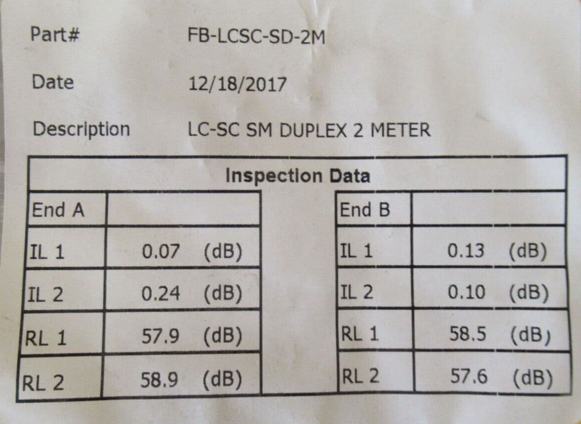 2 x New OS2 Duplex Single Mode Duplex LC To SC 9/125 Yellow 2M Fiber ...