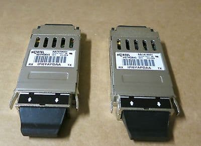2 x Nortel Networks 1000 Base SX 850nm Laser Prod GBIC Transceiver - AA1419001
