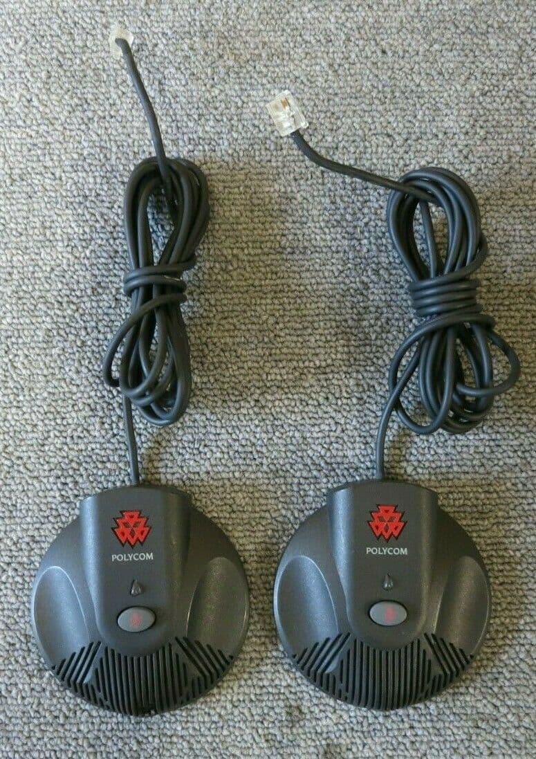 2 x 220107155005 SoundStation2 Extended Microphone And Cables