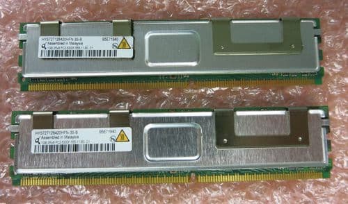 2 x Qimonda HYS72T128420HFN-3S-B 1GB 667MHZ PC2-5300 Fully Buff Memory Module