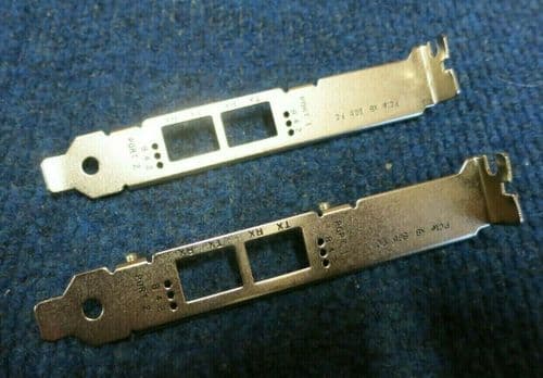 2 X QLogic PX2820601-00 Full Height High Profile Slot Bracket Fibre Channel Card