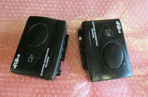 2 x ReTell 701149 Telephone Conversation Recorder With Counter Training Aid