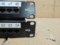 2 x TRU CAT5E Ethernet RJ-45 Network 24-Port Rack Mount Patch Panels