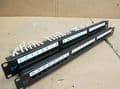 2 x TRU CAT5E Ethernet RJ-45 Network 24-Port Rack Mount Patch Panels