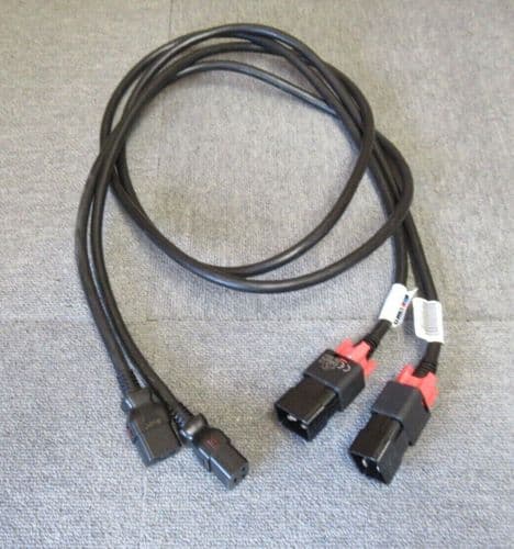 2 x Zonit zLock-zC20-12-aC19-2m IEC Dual Locking Cable 2M Black C20 To C19