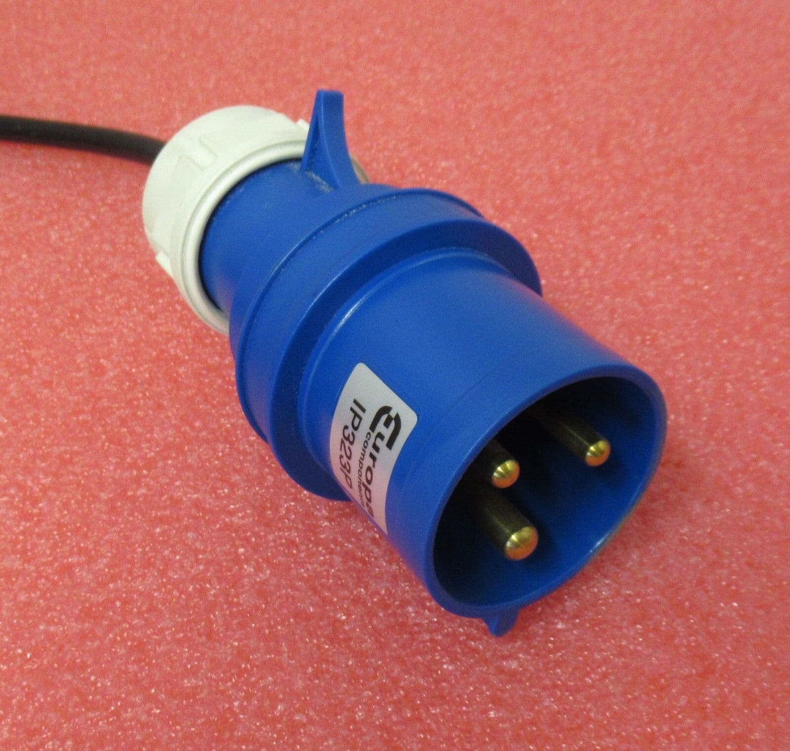 2 5M IEC C19 Female To Europa IP323P IP44 32A Commando Blue Plug Power ...