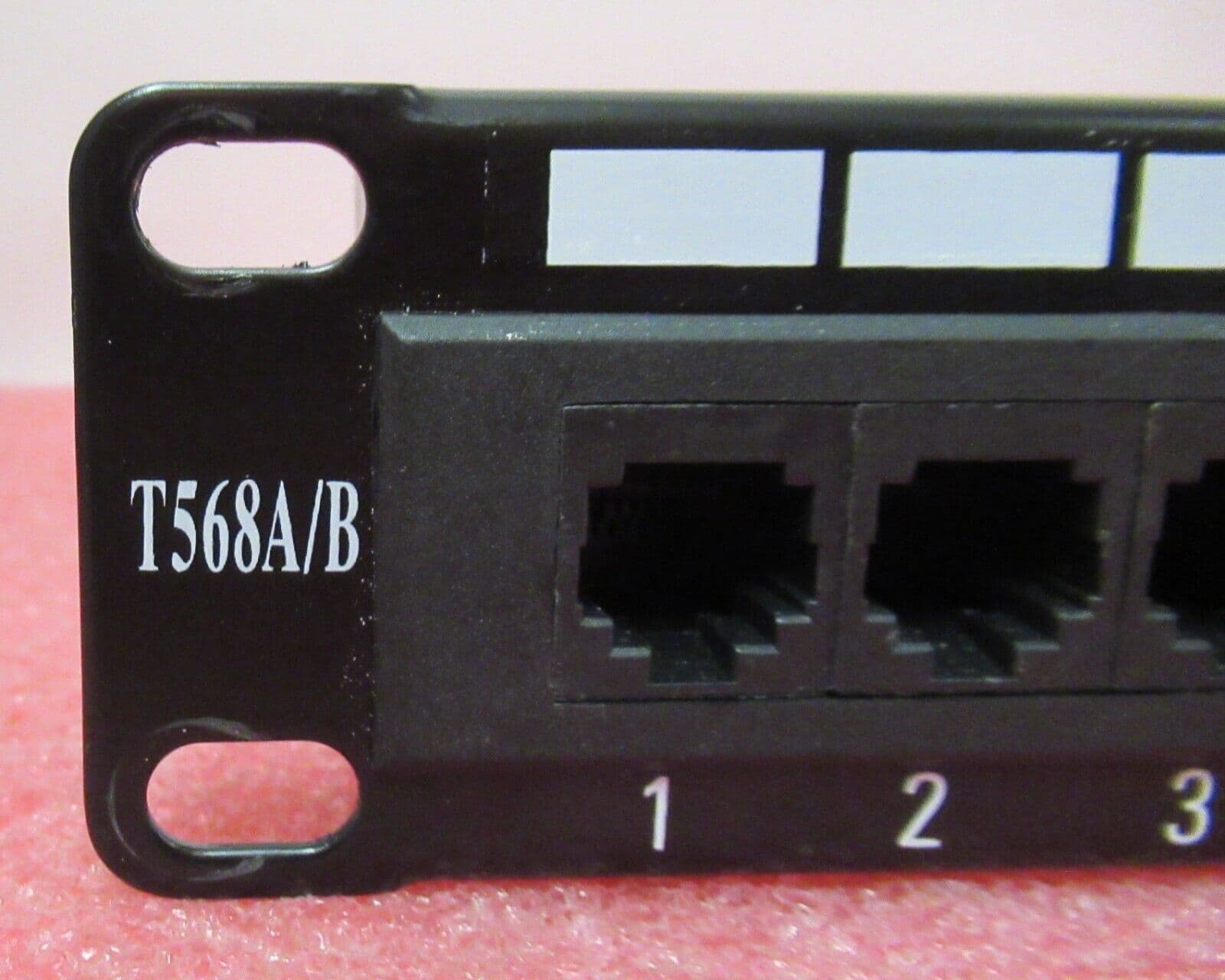 24 Port Cat6 RJ45 Ethernet Rear Punch Down Patch Panel 1U 19