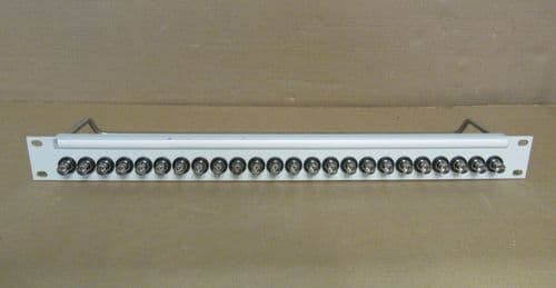 24 Port Fully Loaded BNC Patch Panel 19" - 1U