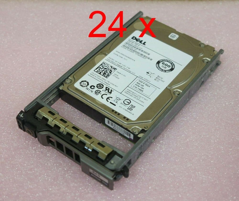 24 x Dell 7T0DW 600GB 2.5