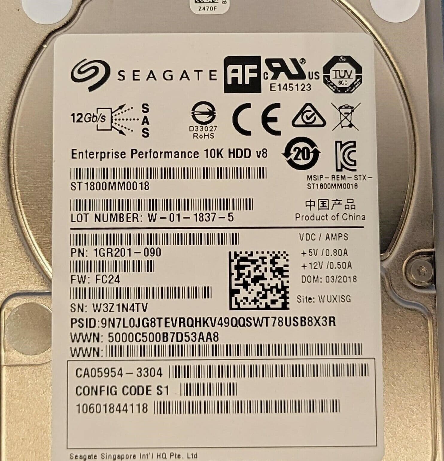 Fujitsu Eternus DX S3 Series 2.5" SAS HDD Caddy Grigio Nero Telaio - Foto 1