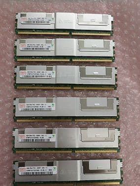 24Gb memory kit (6x4Gb) for DL360 DL380 G5 397415-B21 Equive for ProLiant server
