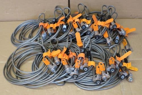 24x Kensington 1.8M Straight Tether Master Keyed Desk Laptop Security Cable Lock