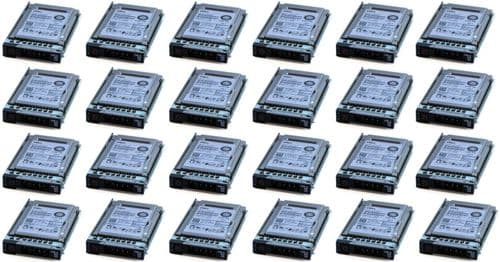 24x NEW Dell 3.84TB 2.5" SAS 12G SSD N85XX Toshiba KPM5XRUG3T84 + G14/G15 Caddy