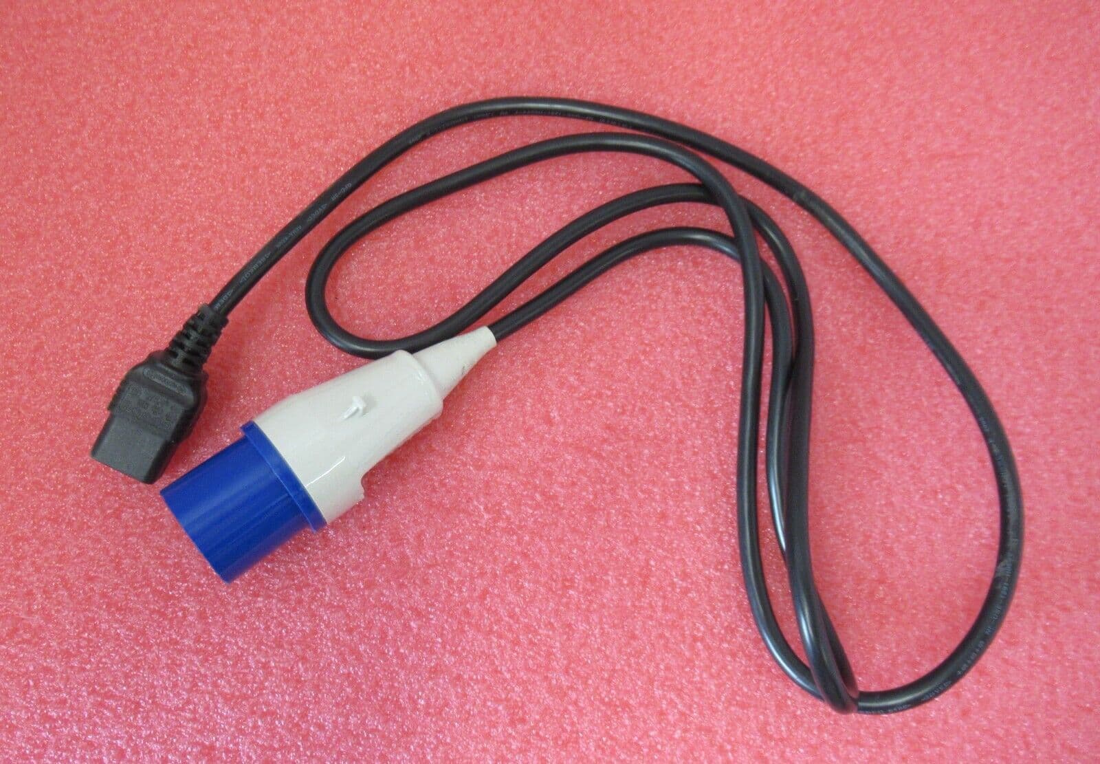2M IEC C19 Female To IP44 16A CEE Commando Blue Plug Power Lead Cable