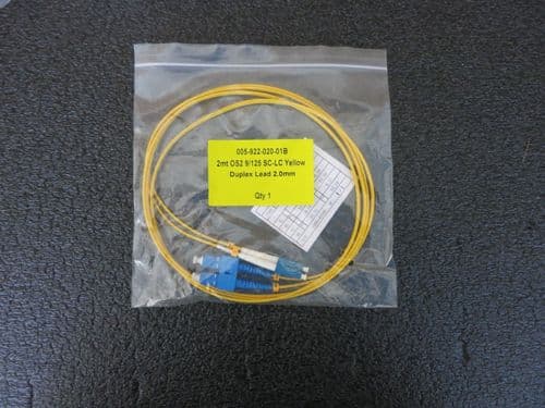2M SC-LC Duplex Cable OS2 9/125 Fibre Channel Patch Lead 005-922-020-01B