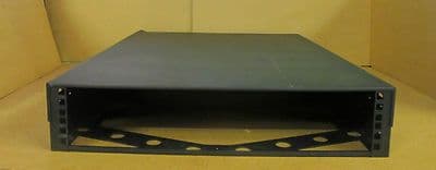 2U 19in Black Steel Horizontal Server Rack Holder