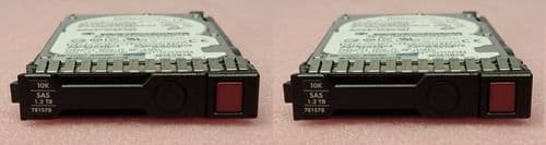 2x HP Proliant 1.2TB 10K SAS 12G 2.5" Hard Drive HDD 781578-001 781518-B21
