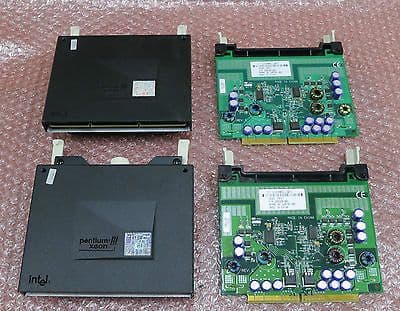 2x Intel Pentium 3 Xeon Processor 500MHz SL3CE With 2x Power Modules 320328-001