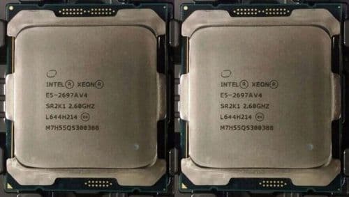 2x Intel Xeon 16-Core E5-2697Av4 2.6Ghz LGA2011-3 40MB Cache CPU Processor SR2K1
