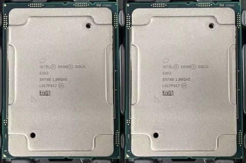 2x Intel Xeon 24-Core Gold 6262 1.90GHz 33MB Cache CPU Processor LGA3647 SRF8E