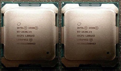 2x Intel Xeon E5-2630Lv4 Ten Core 1.80GHz 25MB SR2P2 CPU Server Processor 8GT/s