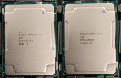 2x Intel Xeon Gold 6150 Eighteen-Core 2.7GHz LGA3647 SR37K Server CPU Processor