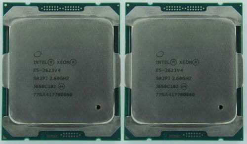 2x Intel Xeon Quad-Core E5-2623v4 2.60GHz LGA2011-3 Server CPU Processor SR2PJ