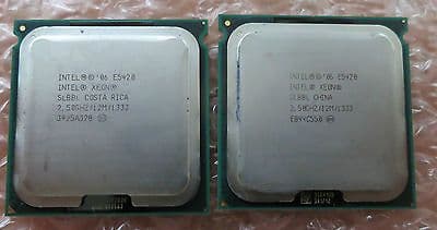 2x Intel Xeon Quad Core E5420 2.5Ghz/12M LGA771 Processor CPU Step Code SLBBL