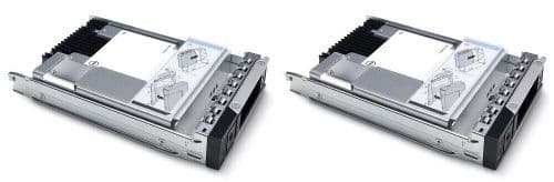 2x NEW Dell 1.6TB 2.5" SAS 12G MU SSD JN98X 400-AZIT + G14 3.5" Hybrid Caddy