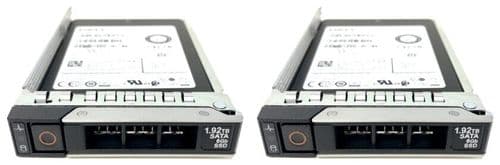 2x New Dell 1.92TB SATA 6G 2.5" RI SSD Y24T6 MZ-7LH1T9A + 14th Series Caddy