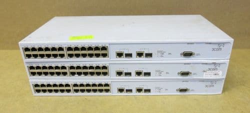 3 x 3Com SuperStack 24 Port Network switch 3226 3CR17500-91 175009-110-000-2