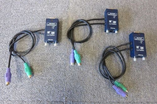3 x Cyclades 107-A AlterPath KVM Terminator Adapter VGA, PS/2 And RJ45