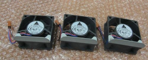 3 x Delta Electronics - 60x60x25mm 12V 0.48A Brushless Cooling Fan - AFB0612EH