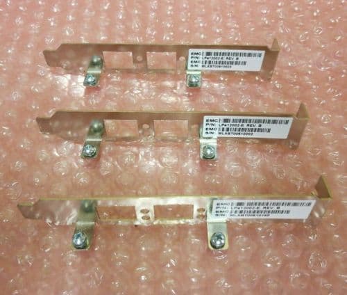 3 x Emulex Full Height Brackets For LPe12002-E Fibre Channel Host Bus Adapter