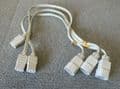 3 x HP 17-04216-11 C13 Female To C14 Male Power Extension Cable 2FT White