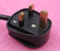 3 x New 1.8M (5.9ft) UK Plug To Male IEC Right Angle 90 Degree C13 Cable Black