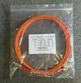 3 x New 2M LC-LC 50/125 OM2 Duplex Multimode Fibre Optic Cable LSZH Orange