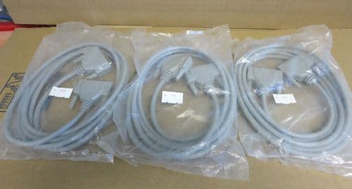 3 x New D25 Male to D25 Female serial cable 3 Meter - Model: SL123