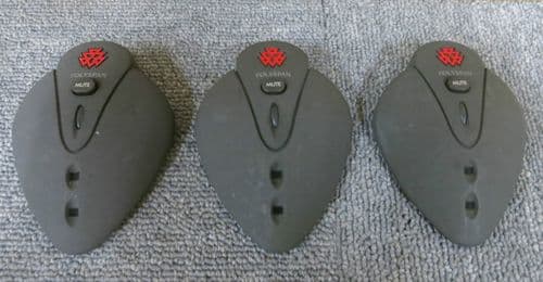 3 x Polyspan Soundstation Premier 2201-02138-101 Extended Microphones