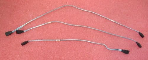 3 x Supermicro CBL-0189L SATA Round Straight To Straight Cable 34cm 44cm 55cm