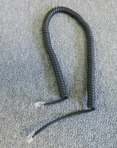 3Com 216-0038-01 NBX 6' Headset phone cord Black / Gray