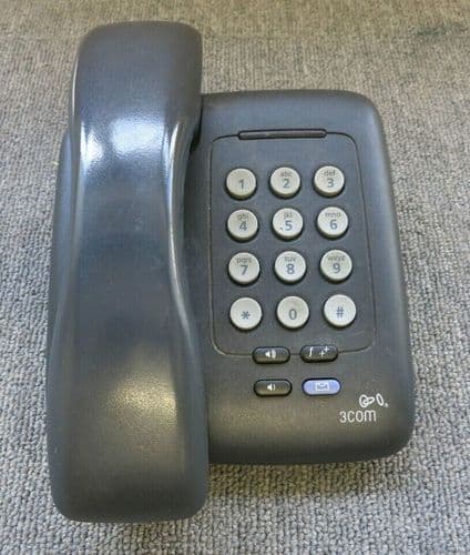 3Com 3C10399A NBX 3100 Entry VoIP PoE SL Phone Charcoal Gray - No Stand