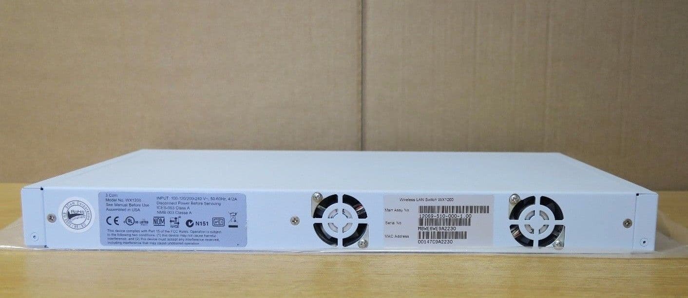 3Com CRWX120695A - Wireless LAN Network Switch WX1200 Rackmount 1U Switch
